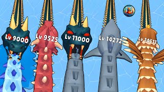 Snake Rush: Clash Battle 3D 🐍 Max Level Fight! Epic Battles Lv9000 to Lv13000 🔥 Arena Challenge screenshot 5