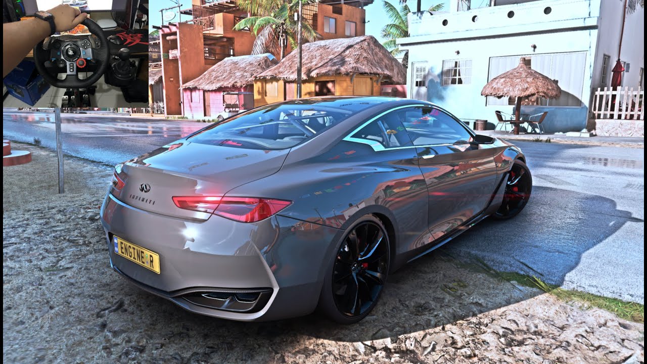 Forza Horizon 5 in 4K ULTRA | Infiniti Q60 Concept + Logitech G29 | Unreal Realism!