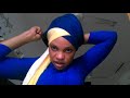 Zig-Zag turban tutorial(requested)two scarfs