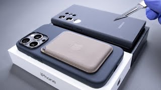 iPhone 15 Pro Max Vs Samsung Galaxy S24 Ultra Unboxing and Camera Test - ASMR