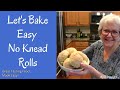 No knead dinner rolls  4 ingredients