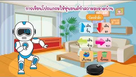 วิทยาการคำนวณ ป 1 หน่วยที่ 3 เรื่อง การเขียนโปรแกรมเบื้องต้น ใช้บัตรคำสั่ง