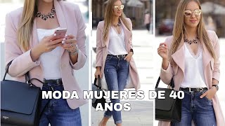 ✔️COMO LLEVAR JEANS A LOS 40 AÑOS MUJER /MODA PARA MUJERES DE 40 /MODA  TENDENCIAS ESTILO 2021 