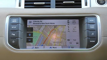 Range Rover Evoque Touch Screen Satellite Navigation System in Australia