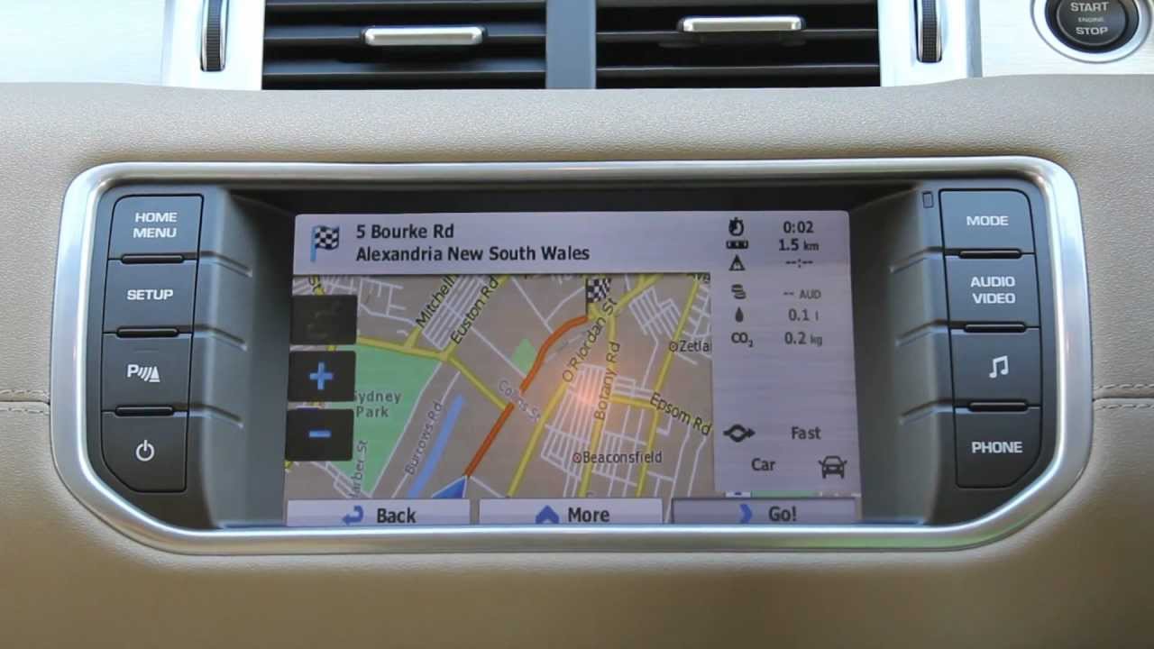 Dare malm Mappe Range Rover Evoque Touch Screen Satellite Navigation System in Australia -  YouTube