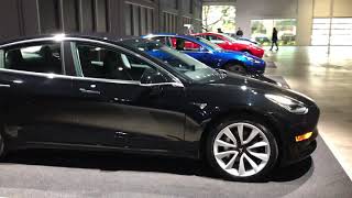 Taking delivery of my new black tesla model 3 at the fremont factory!
update september 2018 - sold his car to a owner who is very happy with
it. i've upg...