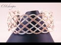 Open wire woven bracelet