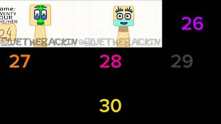 My Sprunki Oc Twenty Four Vs Twenty Five From Numberblock