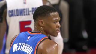 Russell Westbrook's Sick High Flying Dunk | Thunder vs Pistons | Nov 14, 2016 | 2016 17 NB