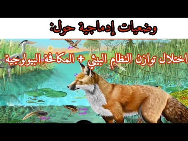 وضعيات إدماجية حول اختلال توازن النظام البيئي والمكافحة البيولوجية ثانية متوسط