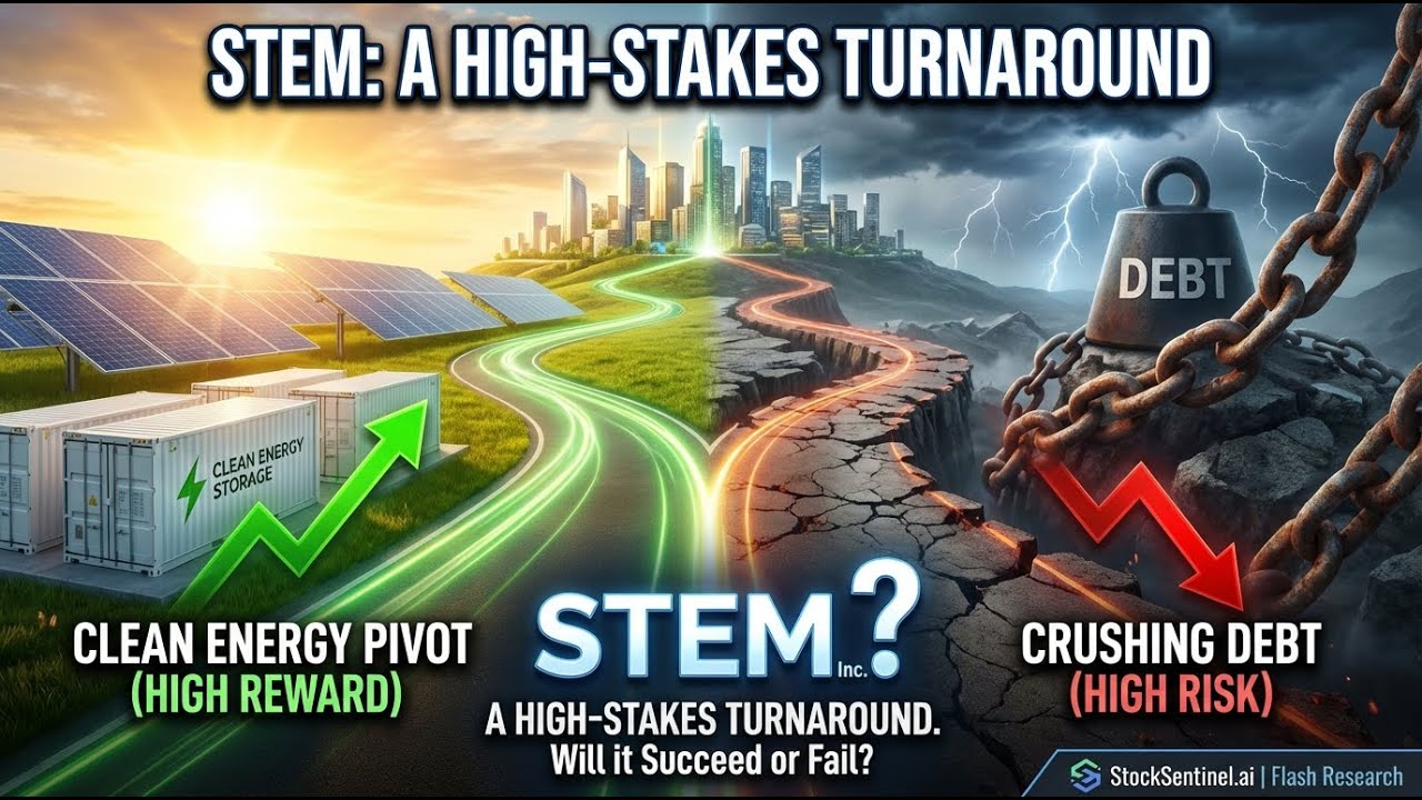 STEM stock: high-reward clean energy pivot vs crushing debt, must-watch analysis