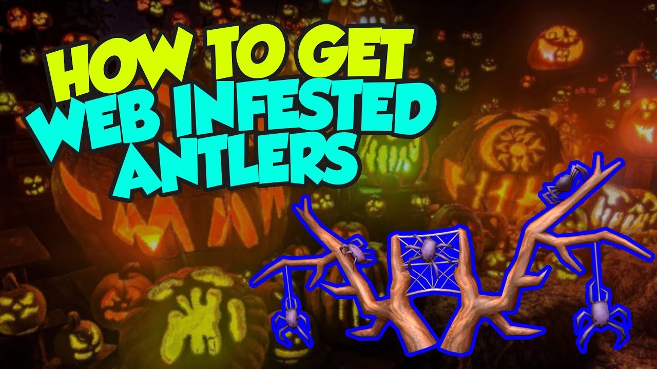 Event How To Get The Spider Antlers Roblox Halloween 2018 Youtube