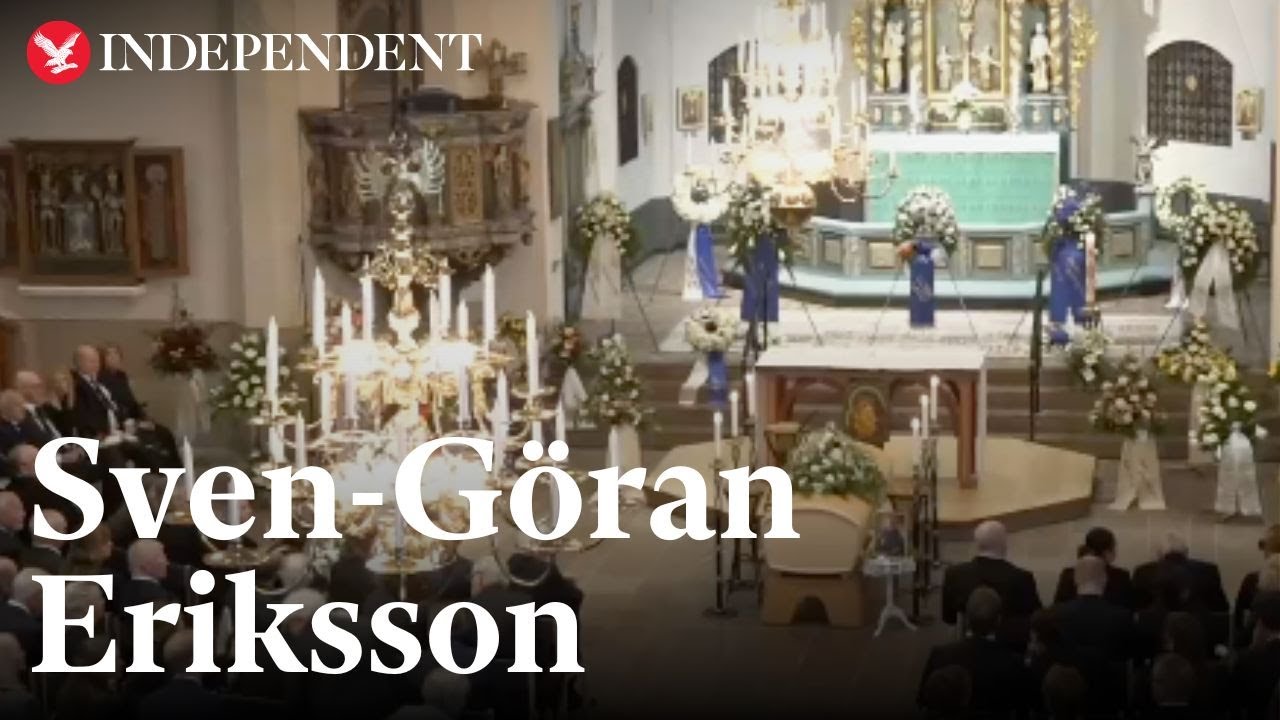 Watch: Sven-Goran Eriksson's funeral takes place as David Beckham joins ...