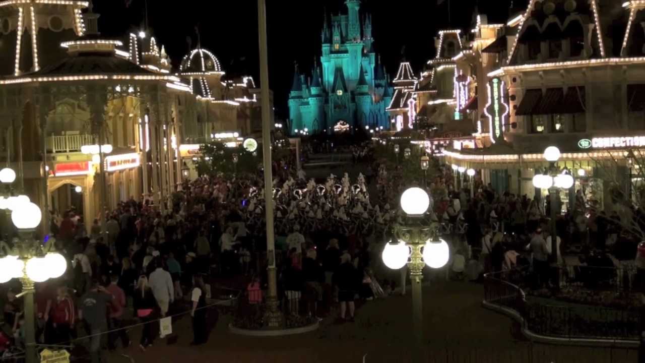 Walt Disney World Texas High School Marching Bands performing at the Magic Kingdom HD