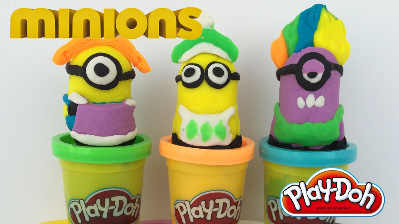 PLAY-DOH! Despicable Me 2 Minions Makin' Mayhem Toy Unboxing - How to create your own minions