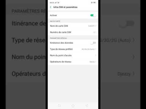 Configuration 4G pour opérateur Djezzy