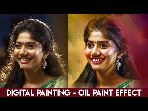 PHOTOSHOP TUTORIAL | DIGITAL PAINTING | OIL PAINTING