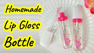 How to make a lip gloss bottle||diy lip gloss tube at home||homemade lipstick container||Sajal Malik