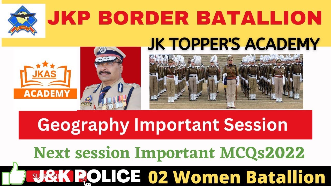 JKP Border Battalion Important MCQs for written exam 26 October 2022