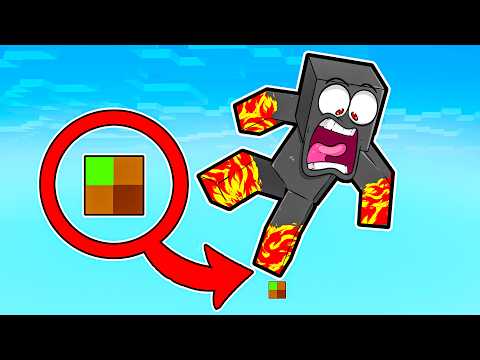 Minecraft, But It's On 1 BLOCK THAT'S 0.0001% THE SIZE!