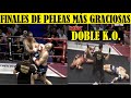 Top 10 Peleas Con Los Finales Mas Chistosos - DOBLE K.O. - *RESUBIDO*