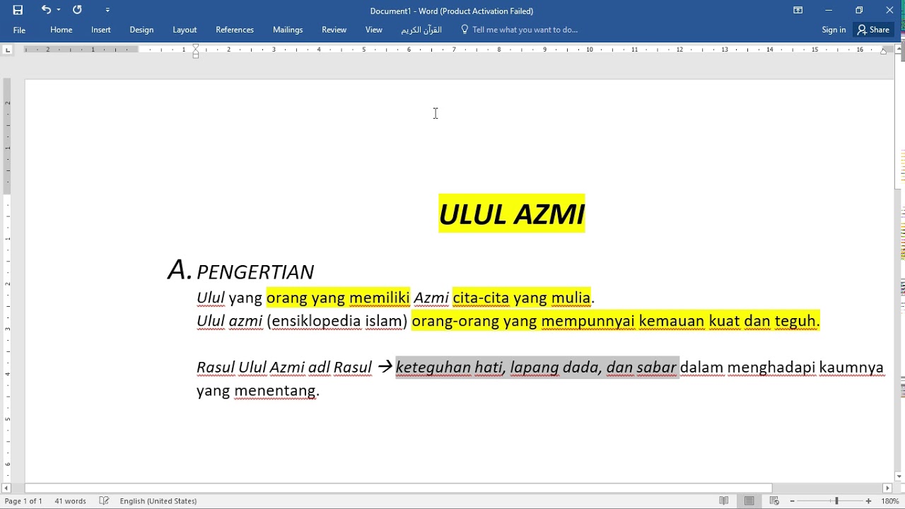 Aqidah Akhlak_Ulul Azmi (Sumber Buku Aqidah Akhlak kelas 8)