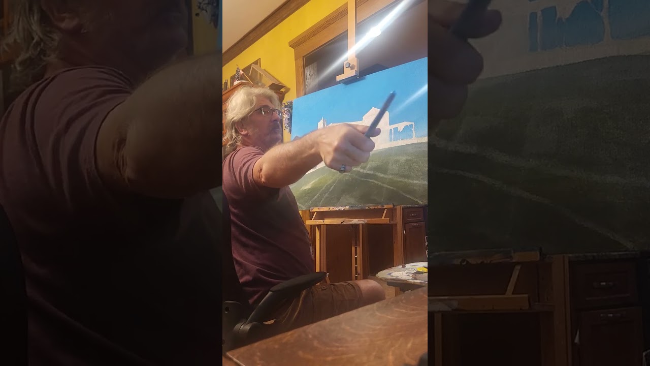 Painting of the Castle Vinyard Bed and Breakfast in Cleveland, WI