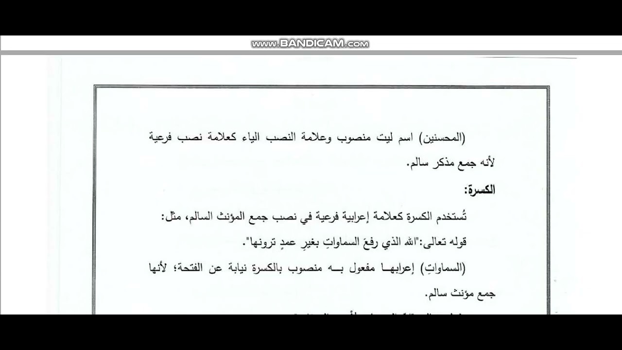 لغة عربية مرحلة ثانية محاضرة اولى جزء ثاني