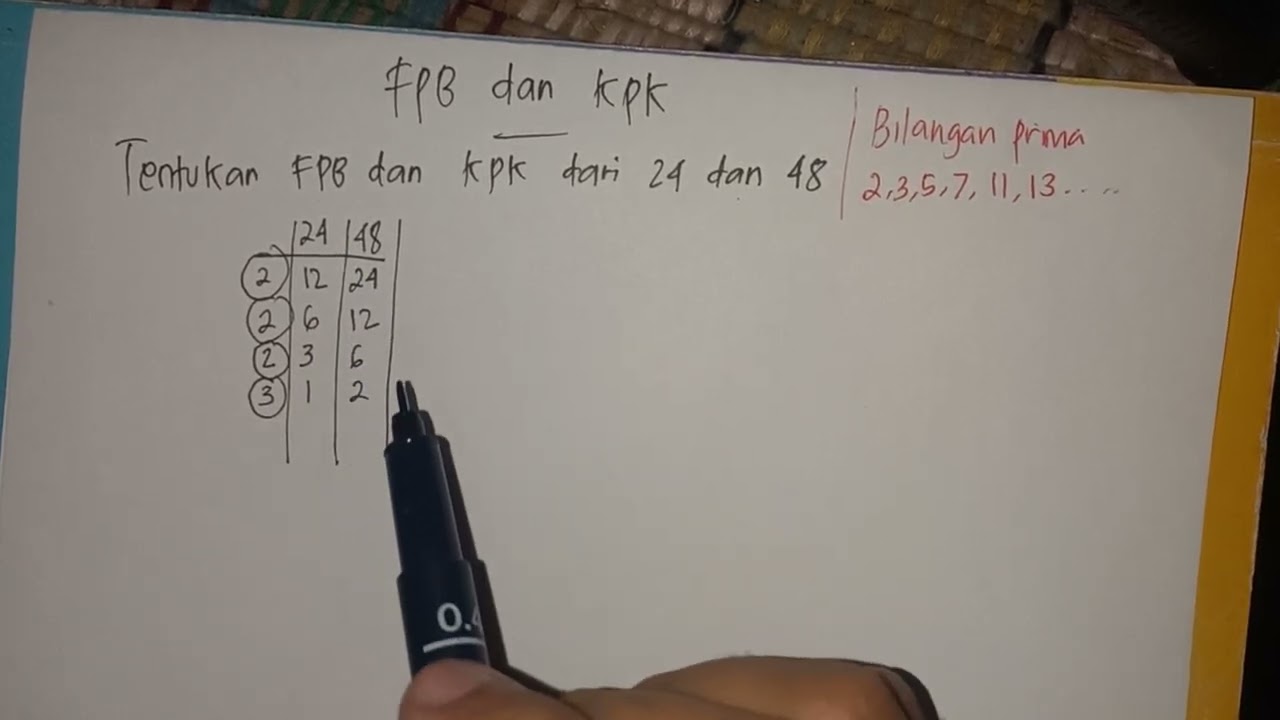FPB KPK dari 24 dan 48