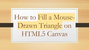 How to Fill a Mouse-Drawn Triangle on HTML5 Canvas