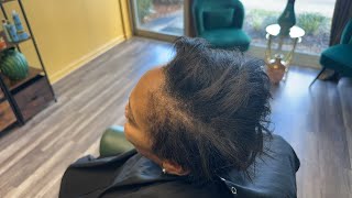 Her temples are thinning | Work with me in the salon