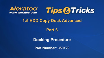 How To Dock HDDs - Aleratec 1:5 HDD Copy Dock Advanced 350129 Video Tutorial Part 6