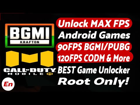 PUBG U0026 BGMI 90FPS | CODM 120FPS | Unlock Max FPS In Games On Any Android | Root | BEST Game Unlocker