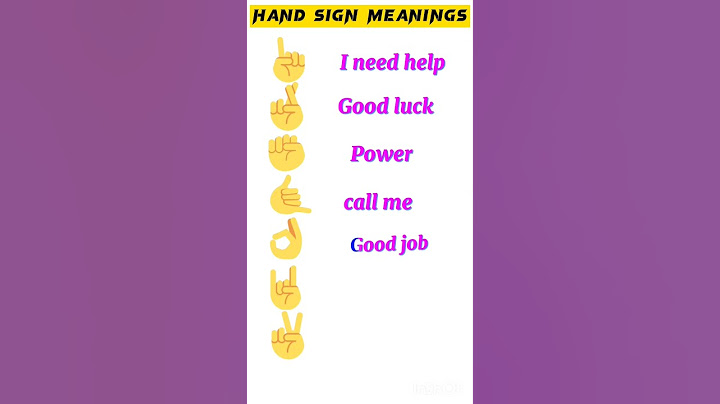 emoji hand sign meanings