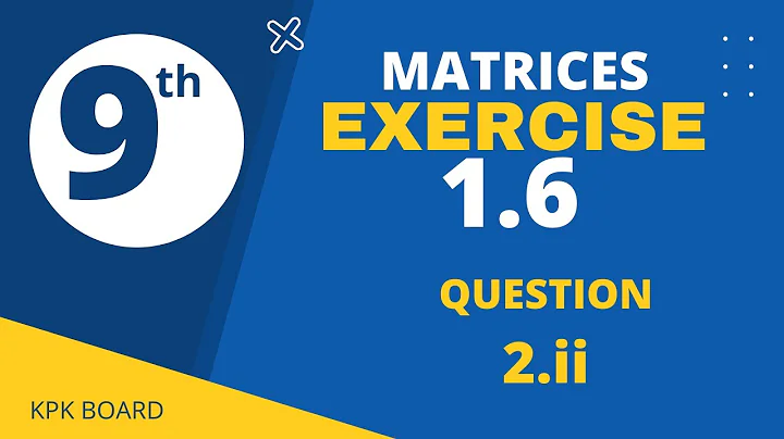 exercise 1.6 question 2 ii - Class 9th math | Cramer Rule | Kpk Board | Pohandzay