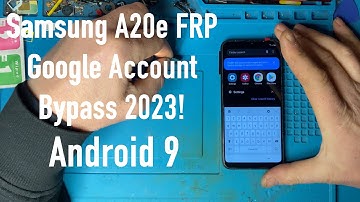 Samsung A20e A202F FRP Google Account Bypass, Without PC 2023