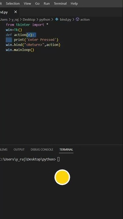 How to bind Keyboard Enter button in tkinter ||Python Programming - YouTube