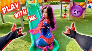 I never play with Spider-Girl’s (Romantic Love Story by Spider-man ParkourPOV in Real Life)