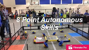 VEX ROBOTICS TURNING POINT 8 POINT AUTONOMOUS SKILLS!
