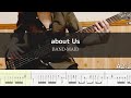 BAND-MAID - about Us Bass Cover 弾いてみた TAB