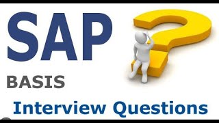 SAP BASIS - Topic wise some important interview points