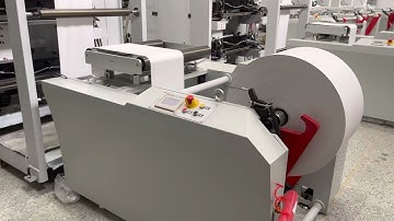 Full automatic square bottom paper bag making machine with six colors printing function