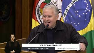11 - 185ª Sessão Ordinária - Em discussão - Zé Dambros/PSB | 18.06.2026
