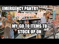 EMERGENCY PANTRY FOOD LIST | BASIC ITEMS YOU CAN STOCK UP ON | INFLATION PANTRY | BEAT INFLATION