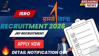 ISRO URSC JRF Recruitment 2026 | Bengaluru | GATE/NET Required | Apply Now — 17 Posts!