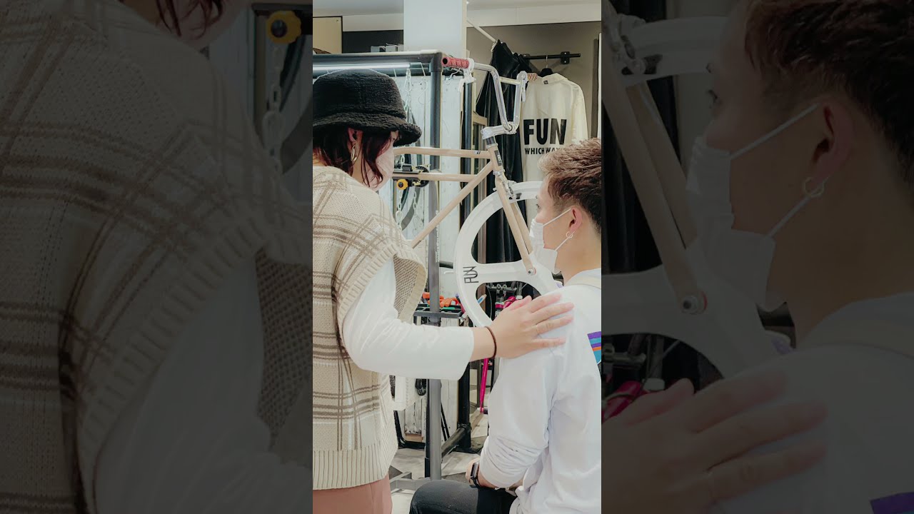 ピストバイクの発走練習台(工務店に依頼した完全オーダーメイド品) ピストバイクの発走練習台(工務店に依頼した完全オーダーメイド品)