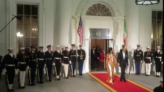 National State Dinner Welcome At The North Portico Of The White House
