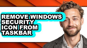 How to Remove Windows Security Icon from Taskbar (full Guide)