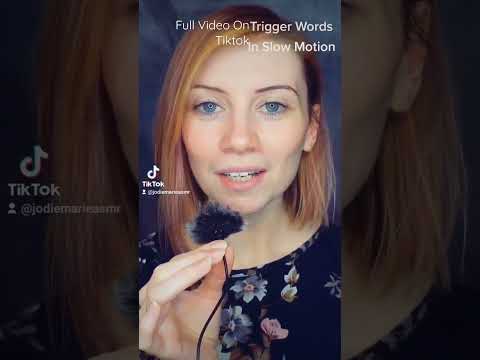 ASMR Trigger Words
