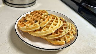 Easy Waffles Recipe Crispy Homemade Waffles